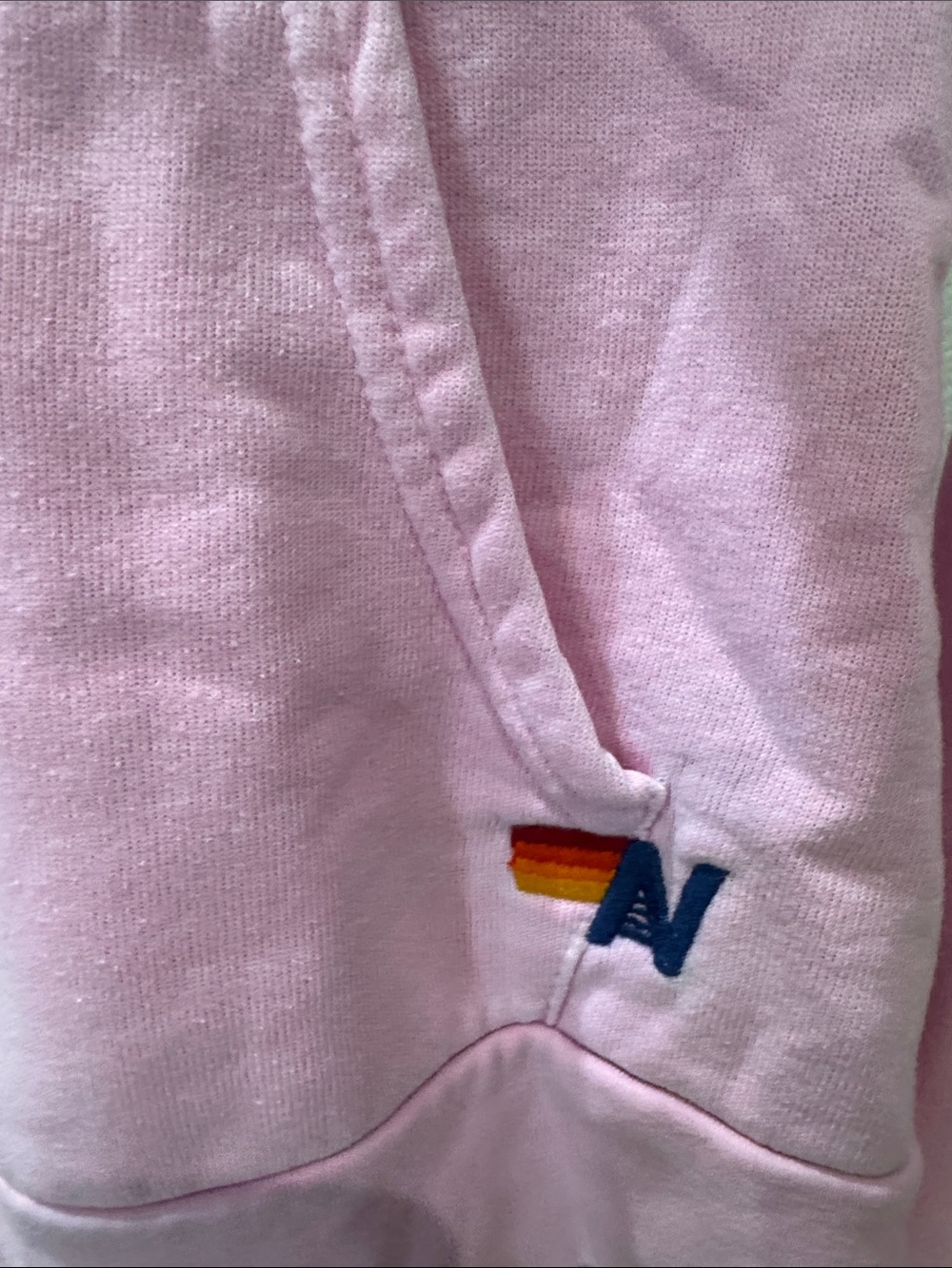 Aviator Nation Pink Zip-Up Hoodie with Gold Zipper - Picture 3 of 6